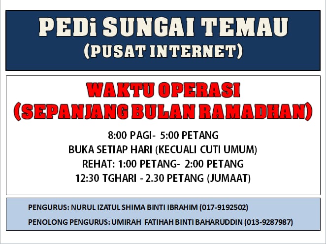 INFOGRAFIK WAKTU OPERASI SEPANJANG RAMADHAN