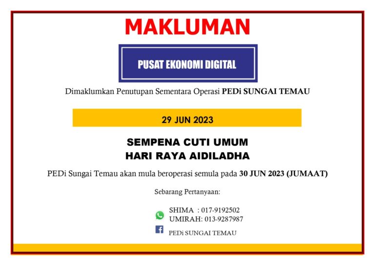 CUTI RAYA AIDILADHA